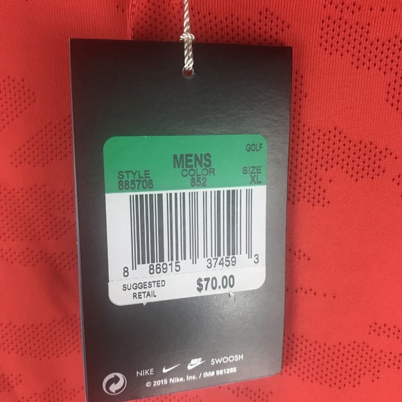 Nike Golf 2017 Icon Jacquard Mens Dri-Fit Polo - Picture 8 of 8